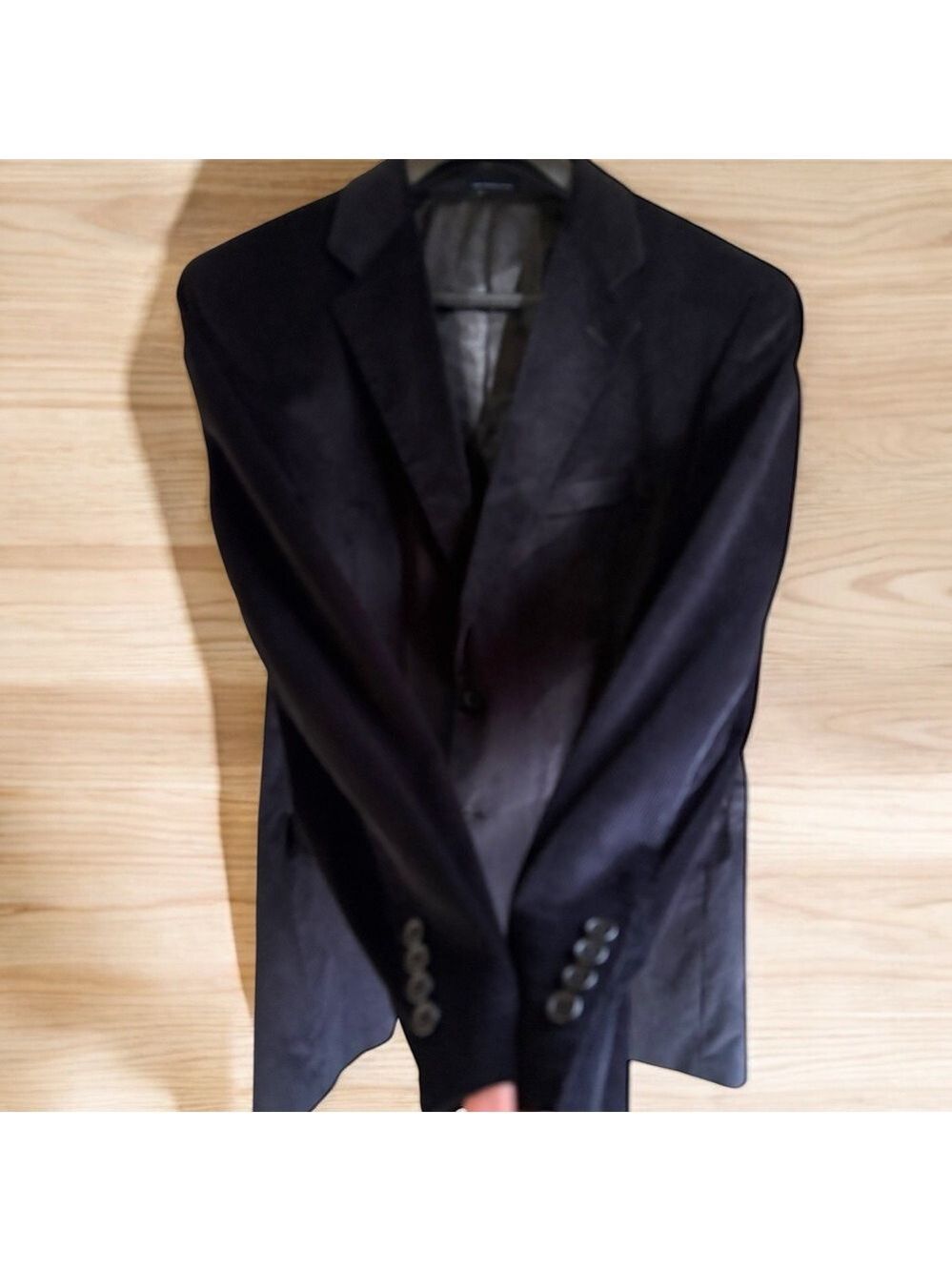 Stafford-46L men’s corduroy sport jacket. Black, 2 button. New w/o tags. Sharp! - Picture 4 of 12